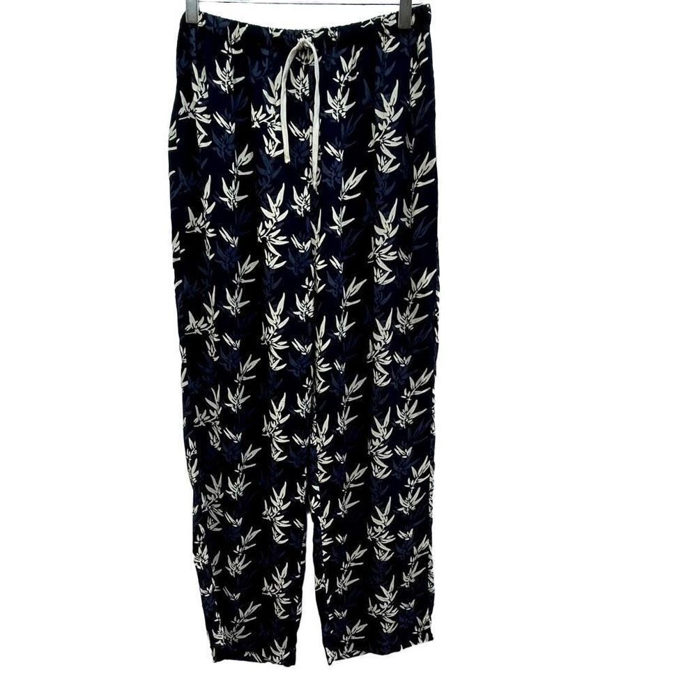 Faith by Celia Forrester Pants Small Women's Casual Navy Abstract Print